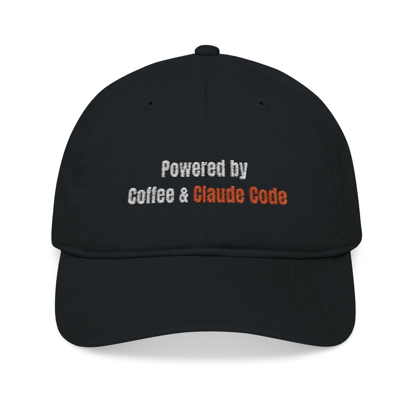 Eco-Friendly Baseball Cap - Powered by Coffee & Blunt Code