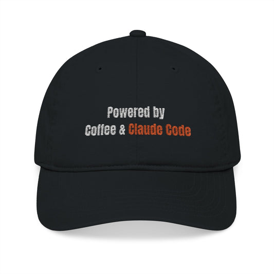 Eco-Friendly Baseball Cap - Powered by Coffee & Blunt Code