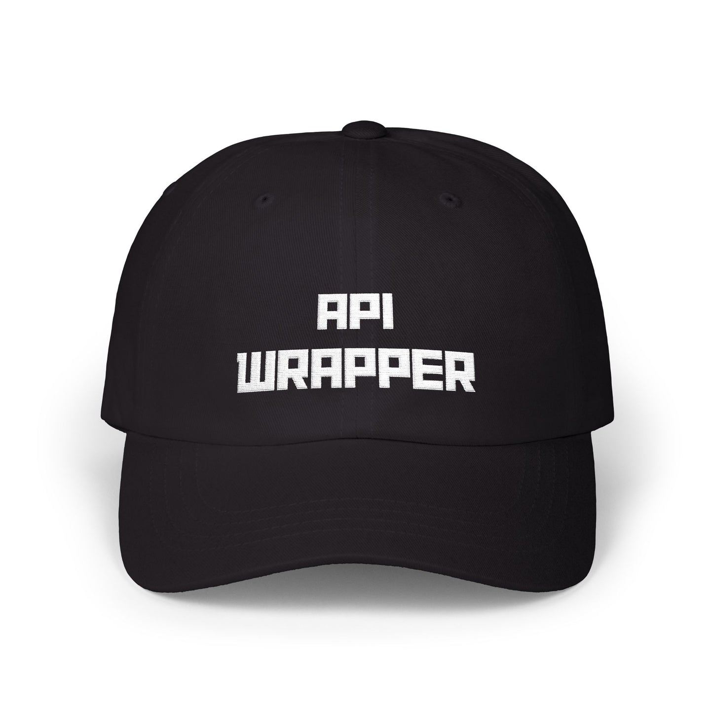API Wrapper Classic Dad Cap - Stylish Black Hat for Programmers